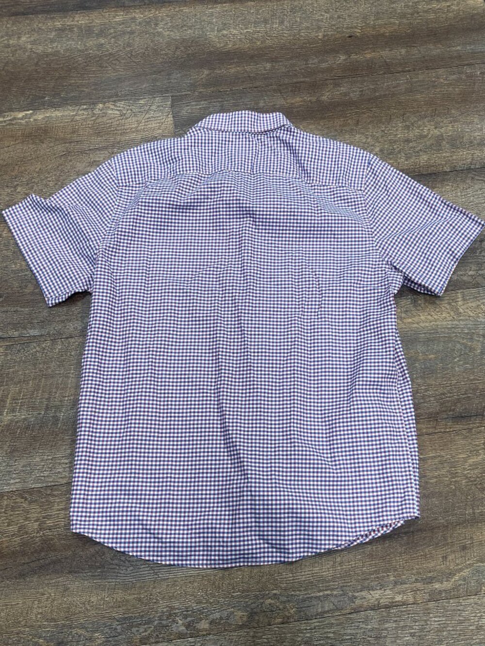 UNTUCKit Concord Slim Fit Gingham Short Sleeve Shirt Large - Picture 6 of 6